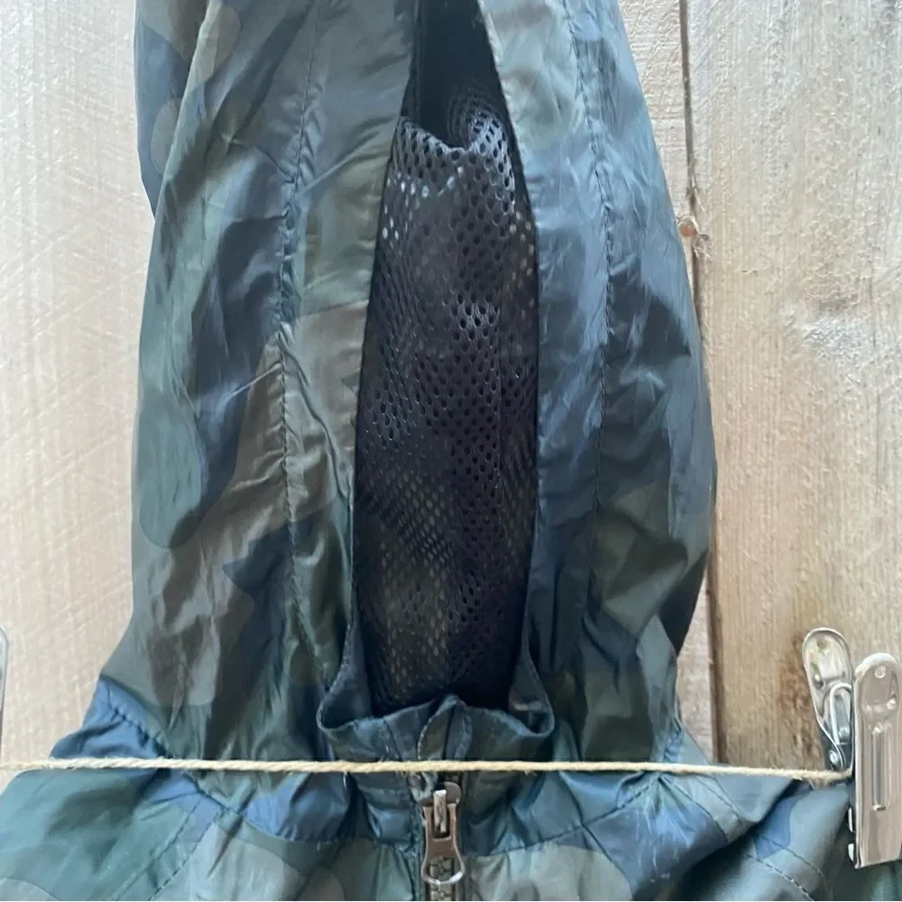Mango kids wind breaker camouflage print jacket size 6/7 years